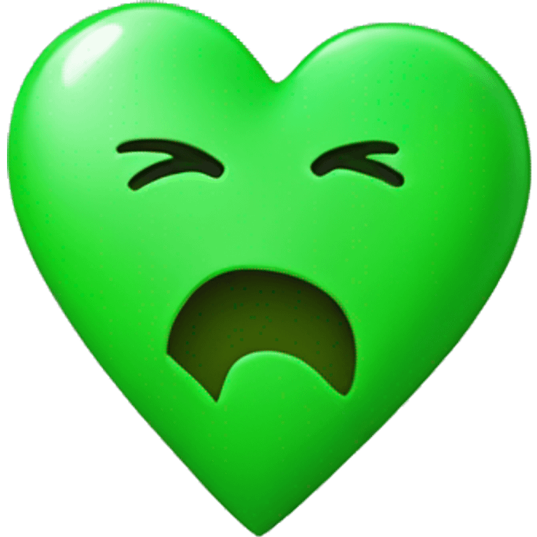 Green break heart emoji emoji