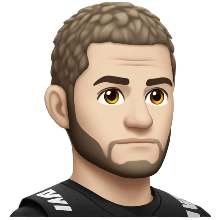 realistic khabib Side profile emoji