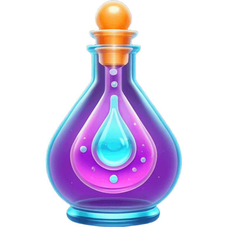 Clash of Clans aesthetic: Cinematic Playful Sci-fi Health Potion Emoji, rendered in a 3D vector-style similar to standard emojis with minimal shading and bold, simplified shapes. A compact, futuristic vial with a glowing neon liquid and sleek contours, softly glowing with a healing cosmic charm. Simplified yet unmistakably iconic, highly detailed and consistent, glowing with a soft radiant glow and high shine. Stylized with a touch of futuristic alchemy and a soft glowing outline, capturing the essence of a vital energy elixir with a playful, interstellar spirit! emoji