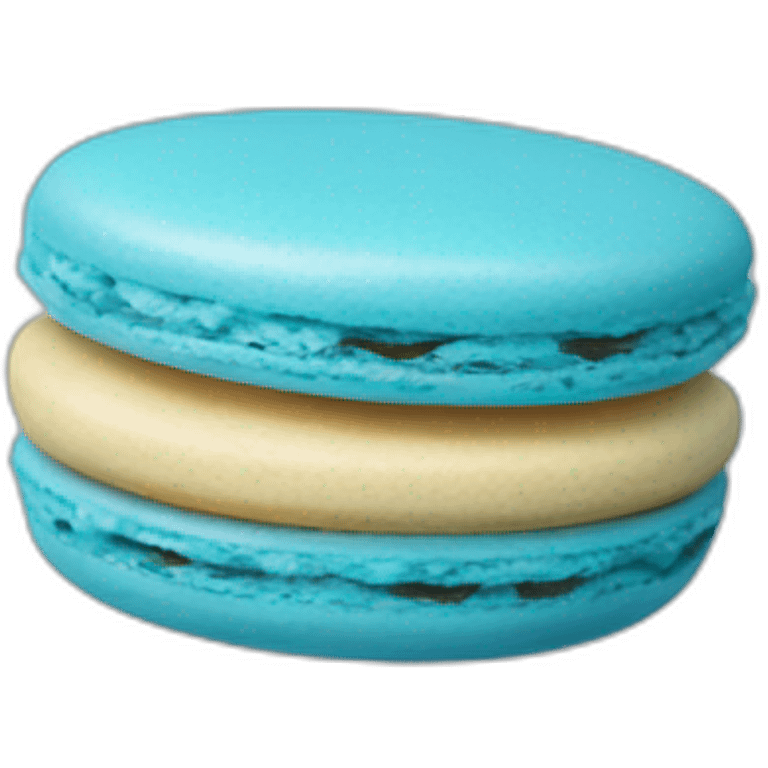 blue macaron emoji