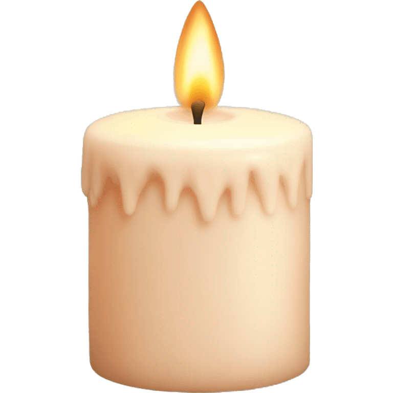 Powder-colored candle emoji