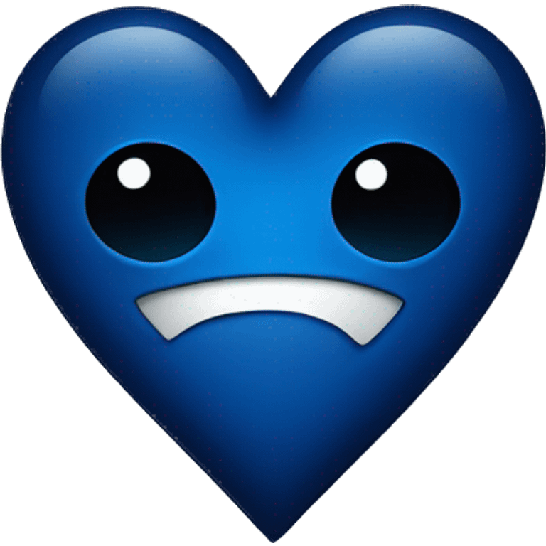 dark blue heart icon emoji