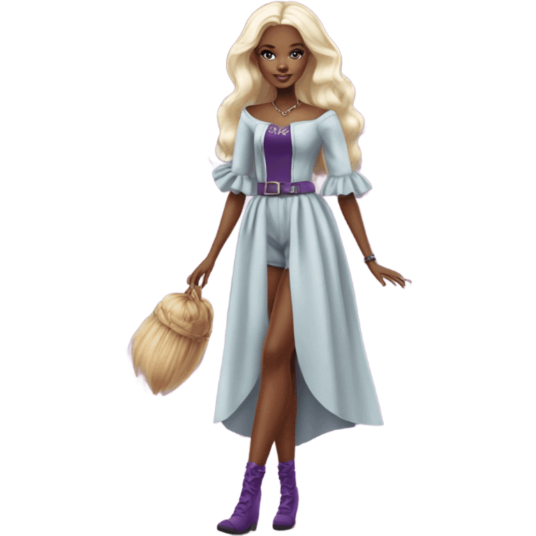 Barbie witch full body pale emoji