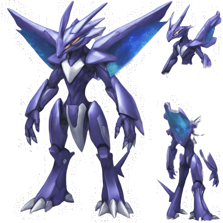  Cool Edgy Shiny Godly Ethereal Digimon-Genesect-Dialga-Reptile full body emoji