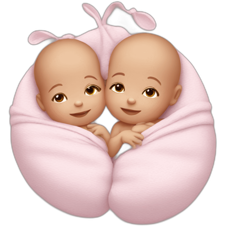 Newborn twins emoji