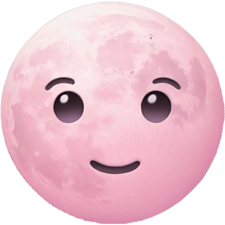 pastel pink moon emoji