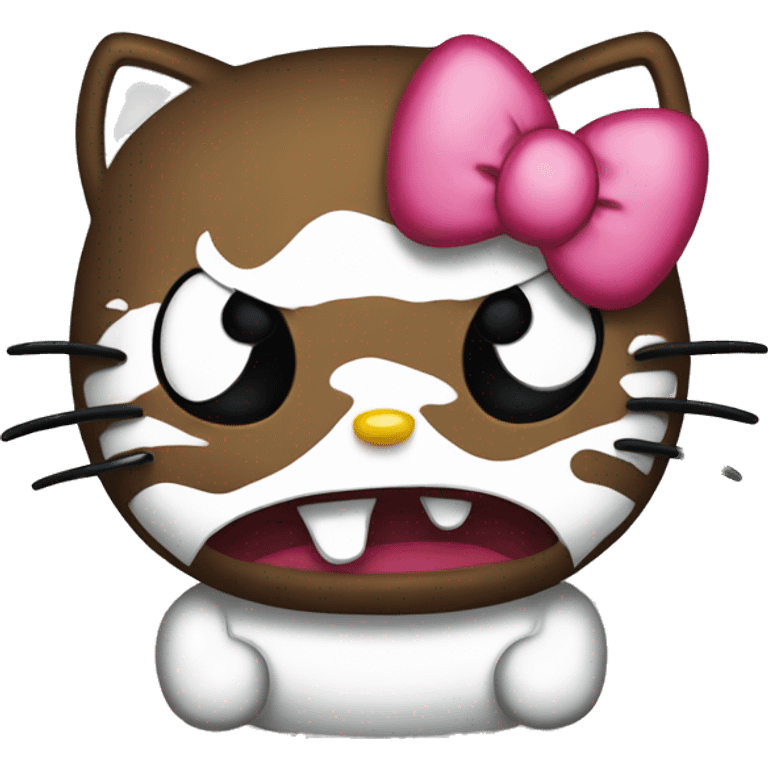 Angry hello kitty  emoji