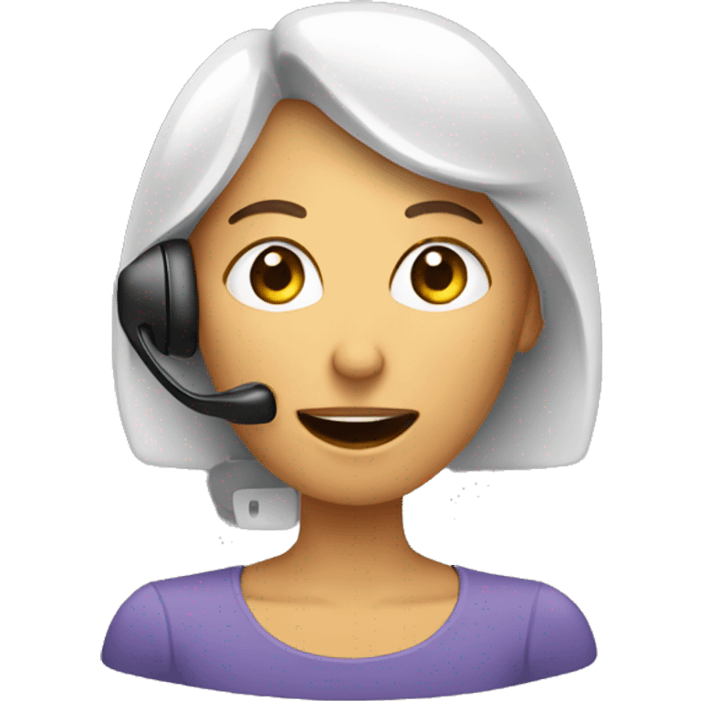 woman voice feedback phone emoji