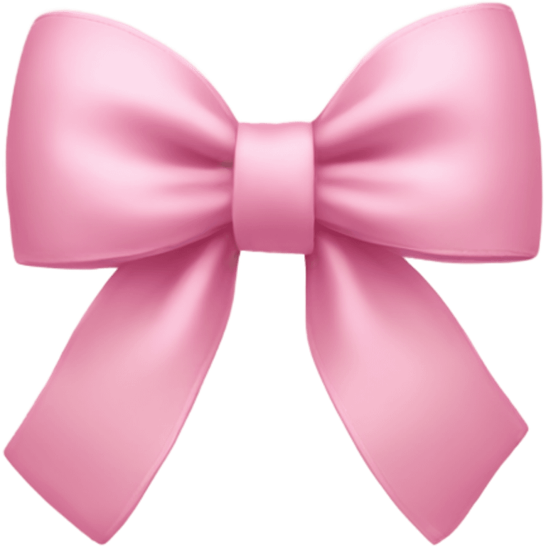 light pink bow on light pink bow emoji