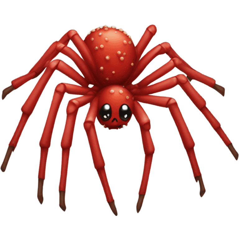 red studded spider emoji