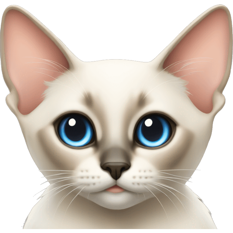 Siamese cat with halo and wings emoji