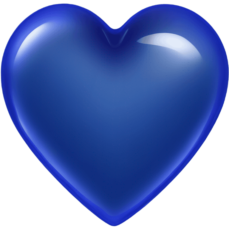 Glass cobalt heart  emoji