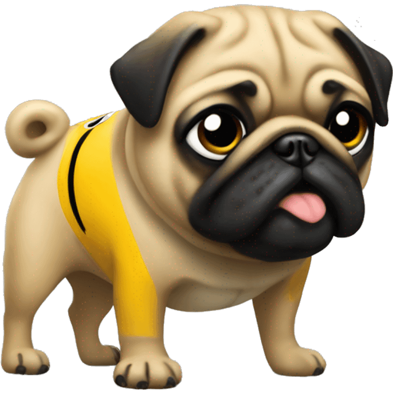 Pittsburgh Steelers pug emoji