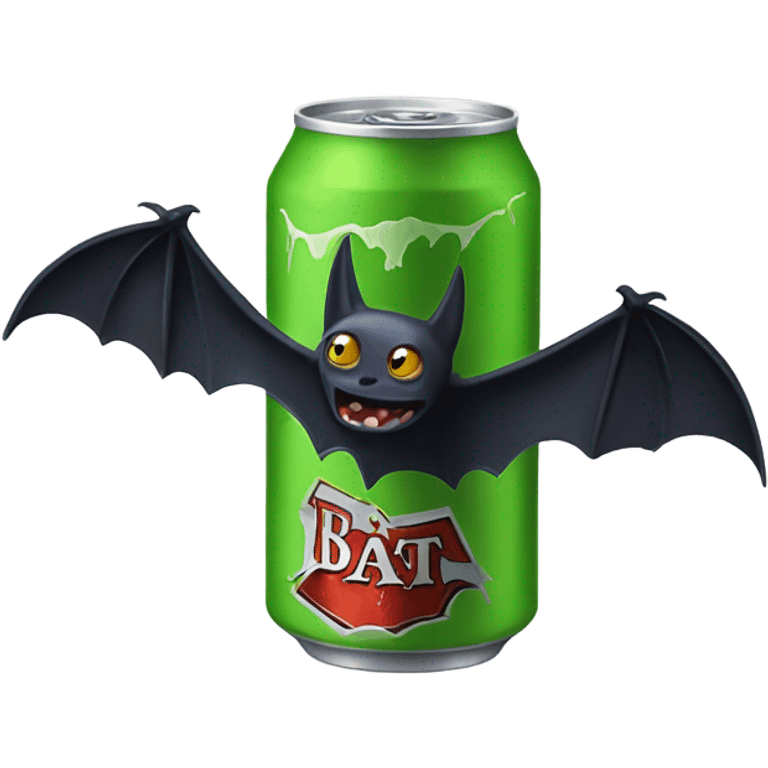 Bat drinking monster energy  emoji