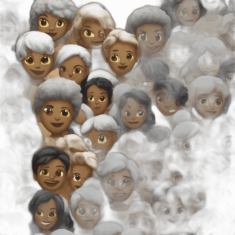 Black people cotton emoji