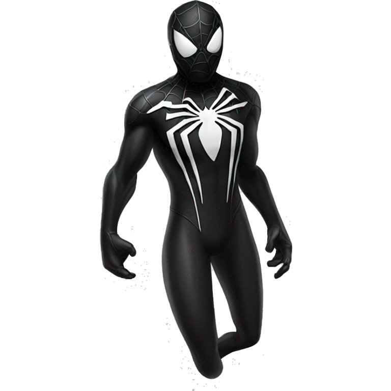 Black symbiote spiderman suit emoji