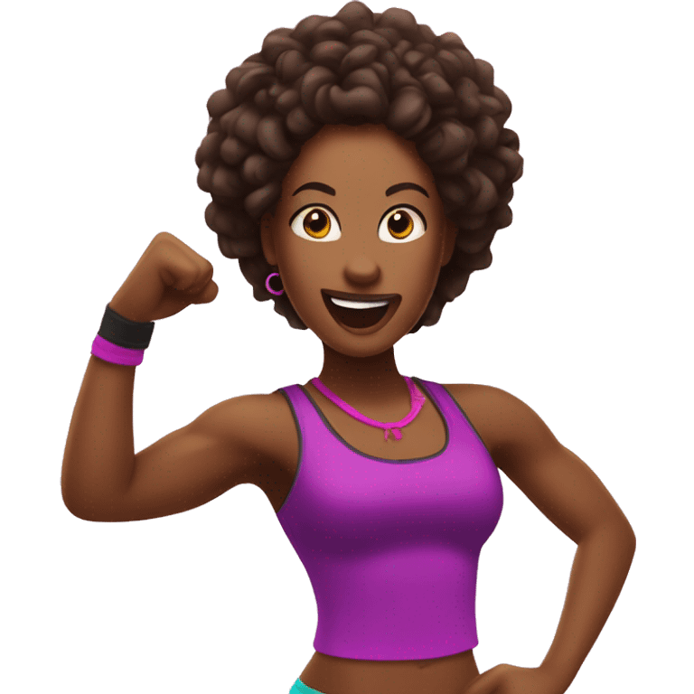 Zumba fitness emoji