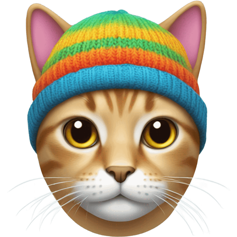 cat wearing a beanie emoji