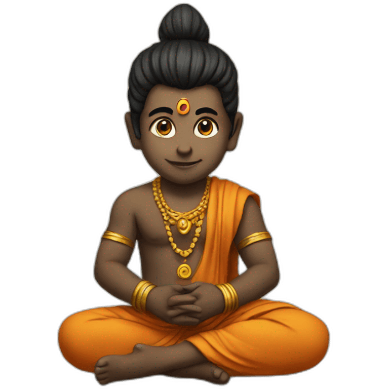 Mahadev in little child emoji