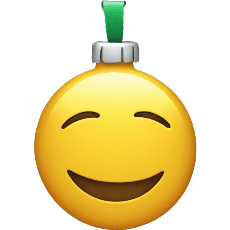 one smiley with string lights wrapped around it, christmas theme emoji