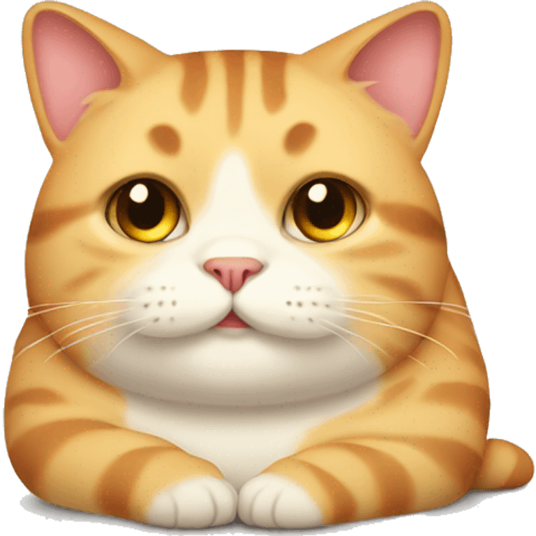 cute fat cat emoji