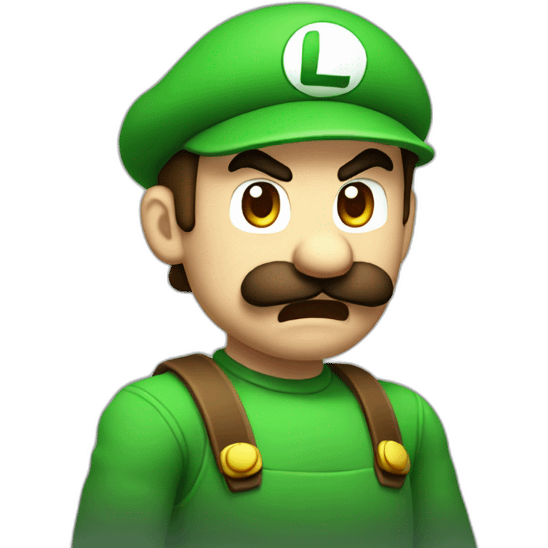 Luigi angry emoji