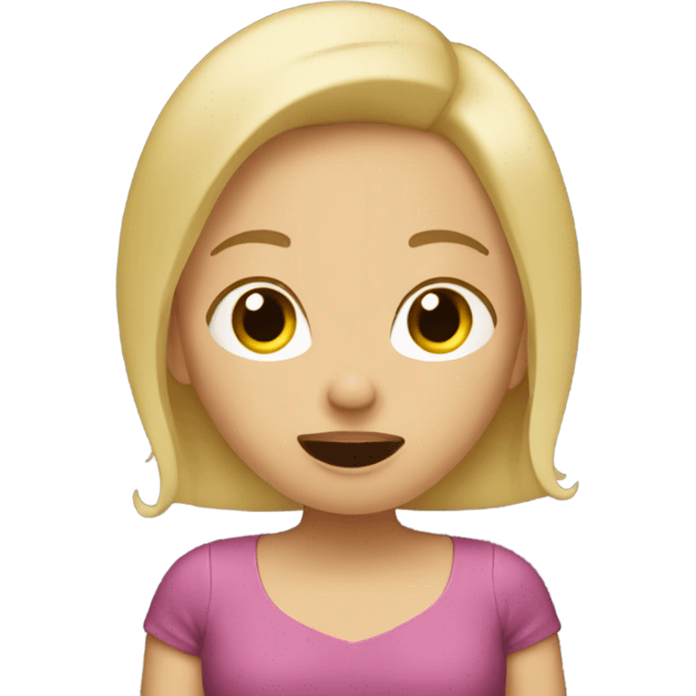 Girl blonde hair singer emoji