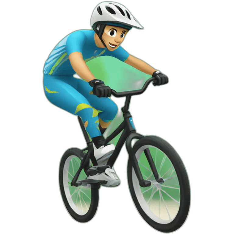 Rider bmx race emoji