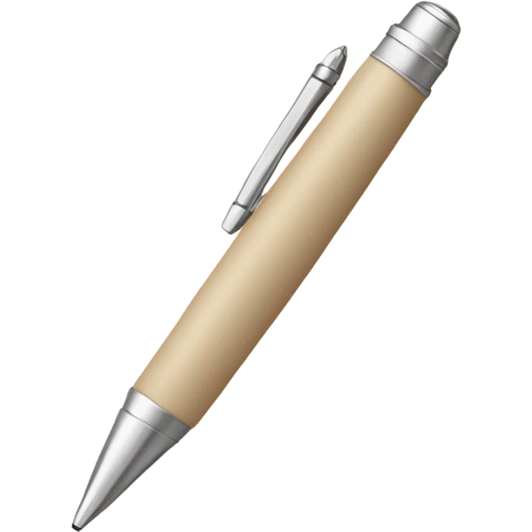 Beige pen emoji