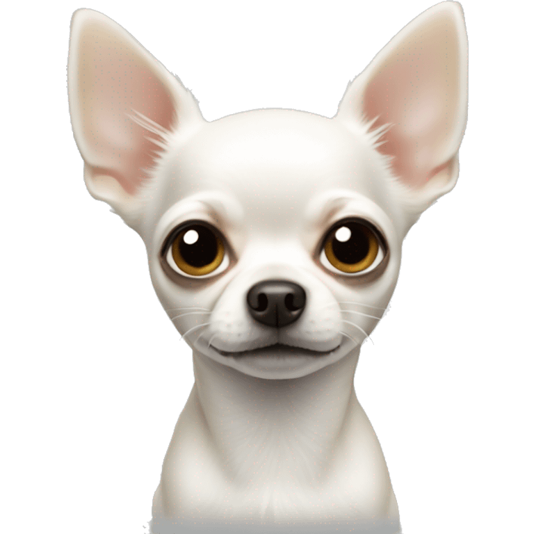 tiny white chihuahua emoji