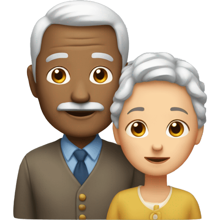 grandfather and grandmother emoji