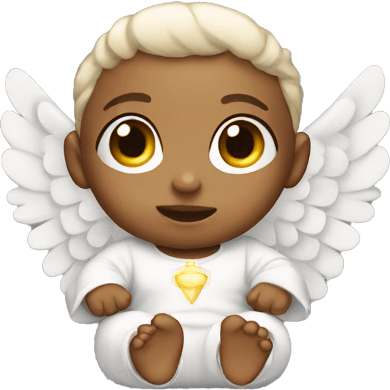 angelic baby with wings emoji