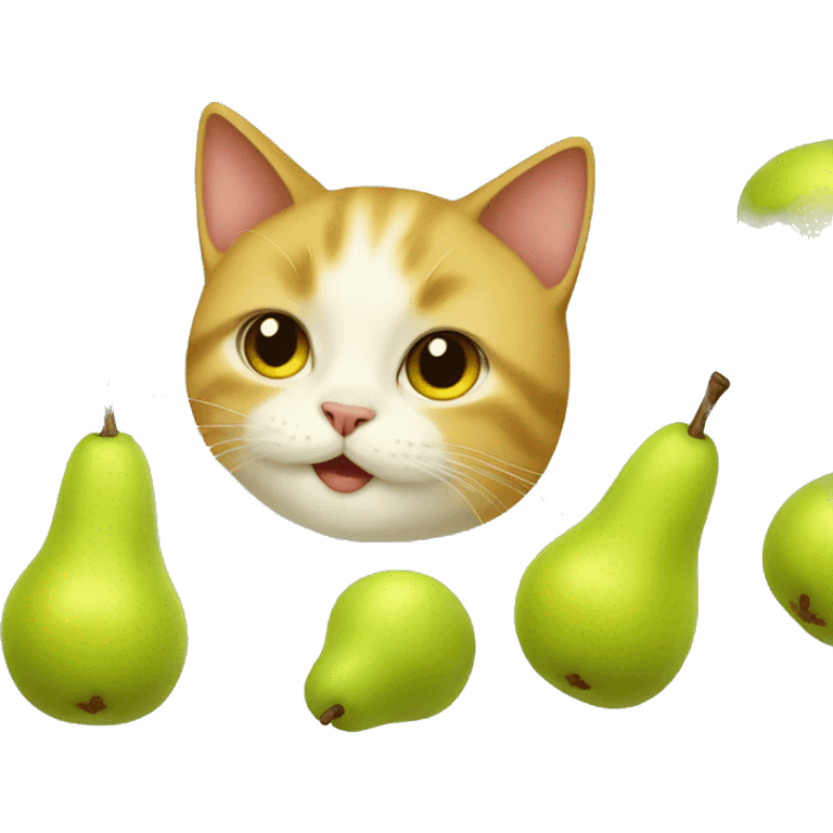 pear cat emoji