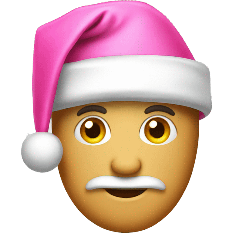 pink santa hat emoji