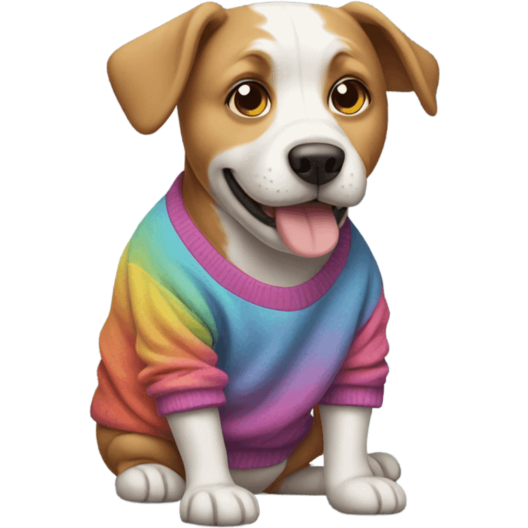 dog in sweatshirt  emoji