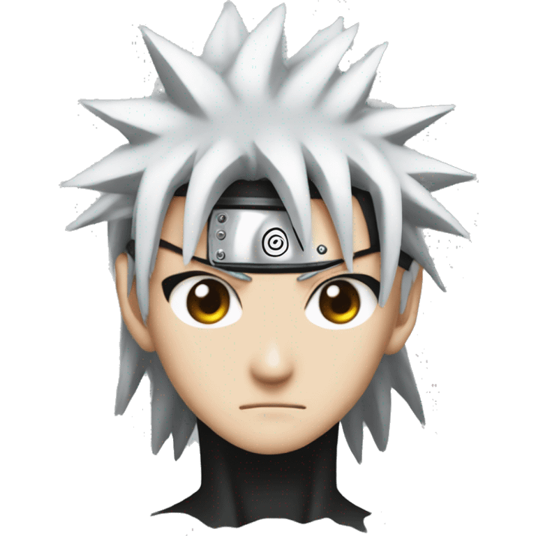 Create the shiringan eye from Naruto with the exact colours only emoji