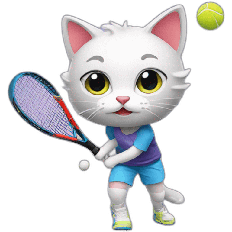 Kitty padel player emoji