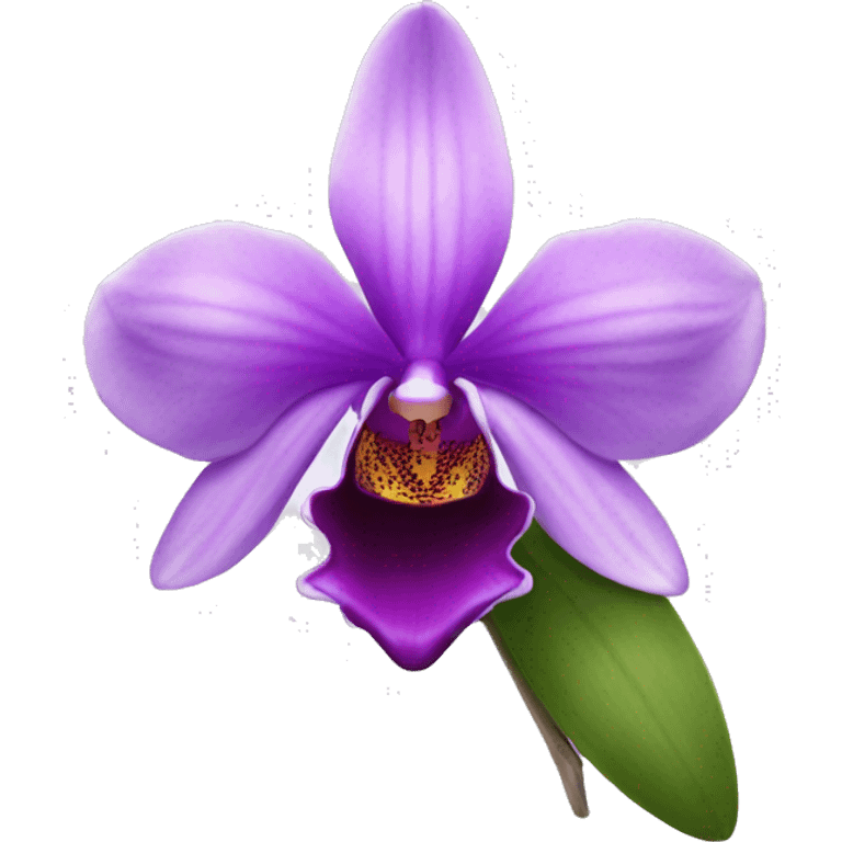 Violet orchid emoji