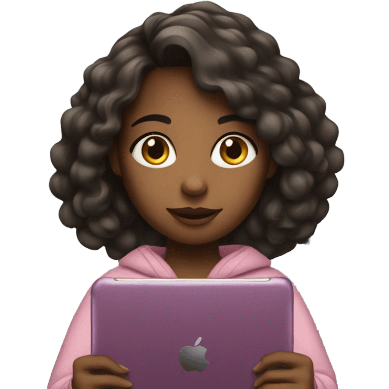 Girl with iPad emoji