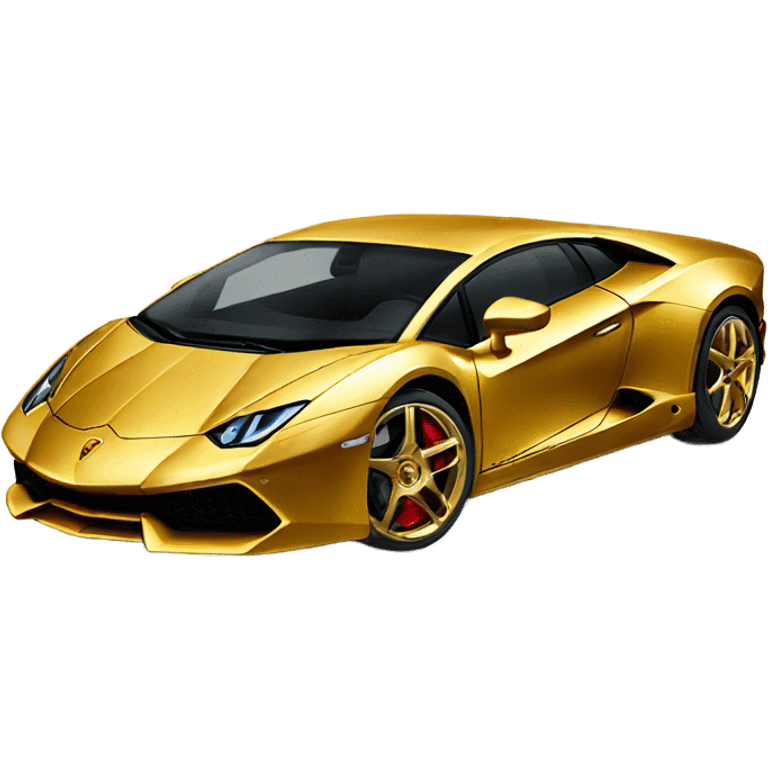 gold lamborghini emoji