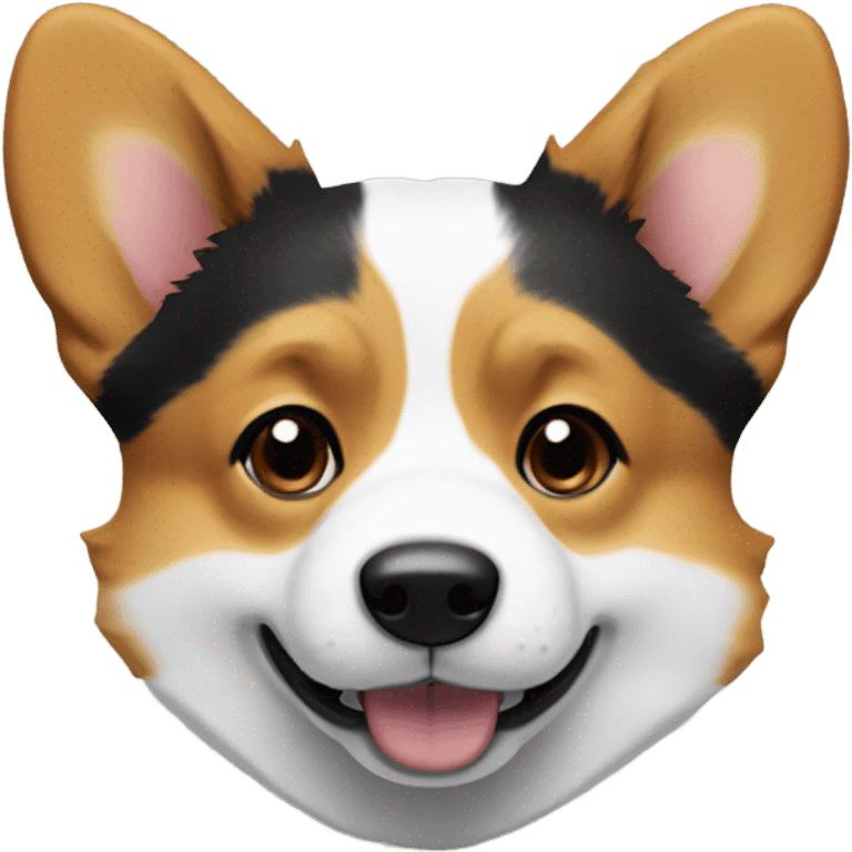 Tri color corgi emoji