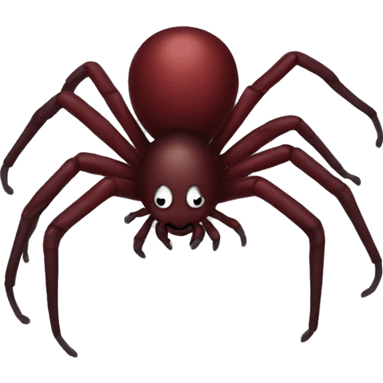 Dark red spider  emoji