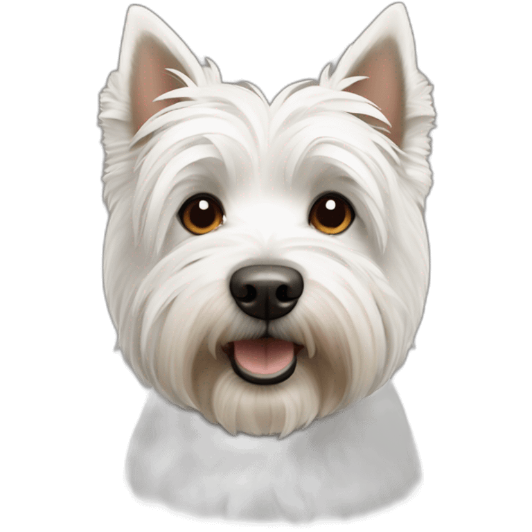 West Highland White Terrier and brown gray boomer dog emoji