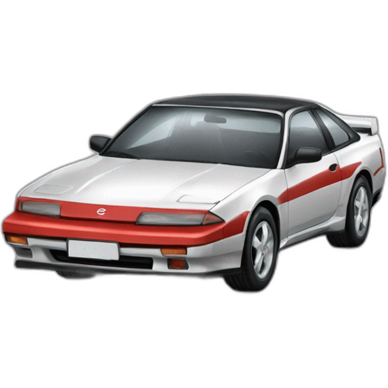 Red Nissan Sílvia S13 emoji