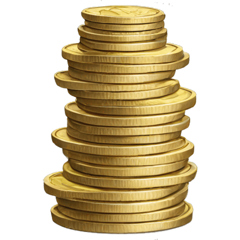 a stack of british coins emoji