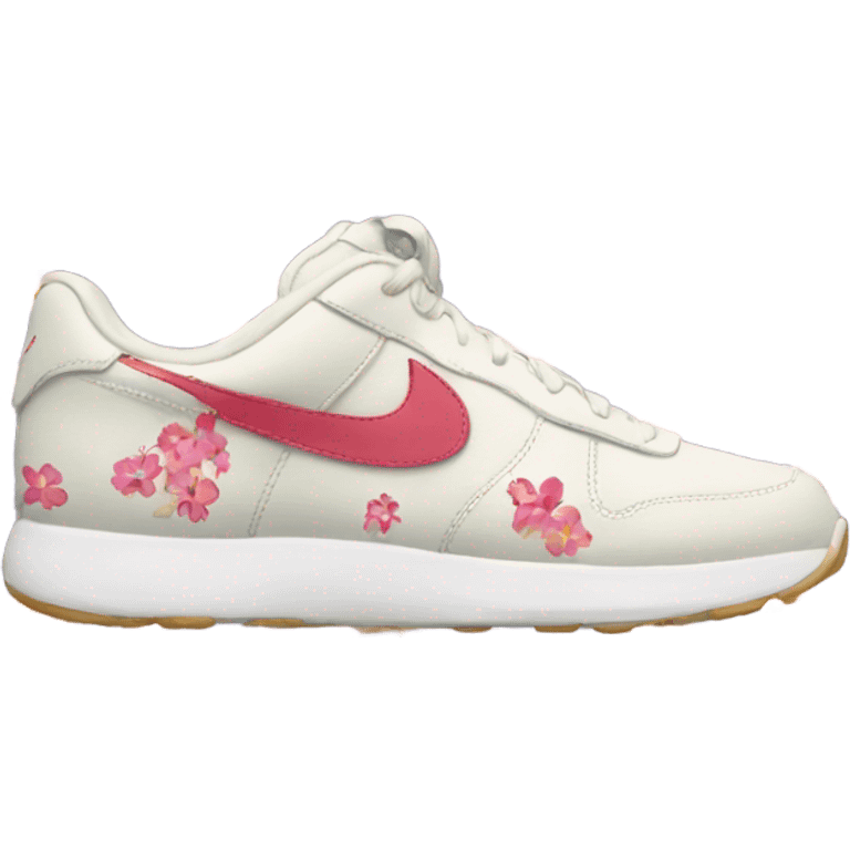 nike shoes with japanese flowers emoji