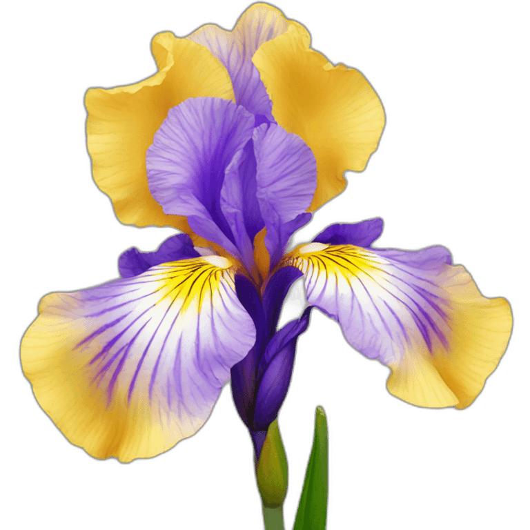 Iris flower emoji