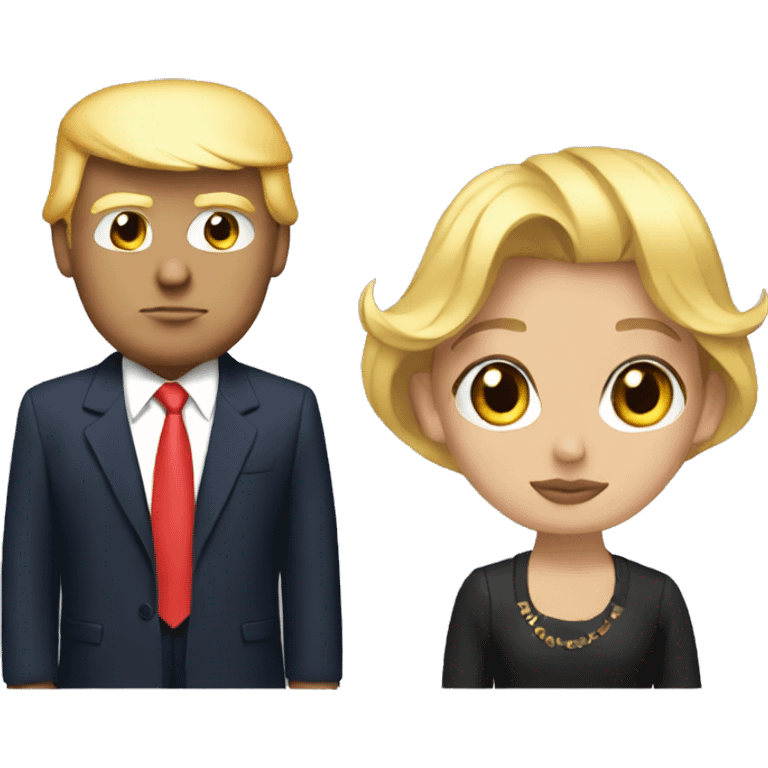 Donald Trump with girl aesthetic  emoji