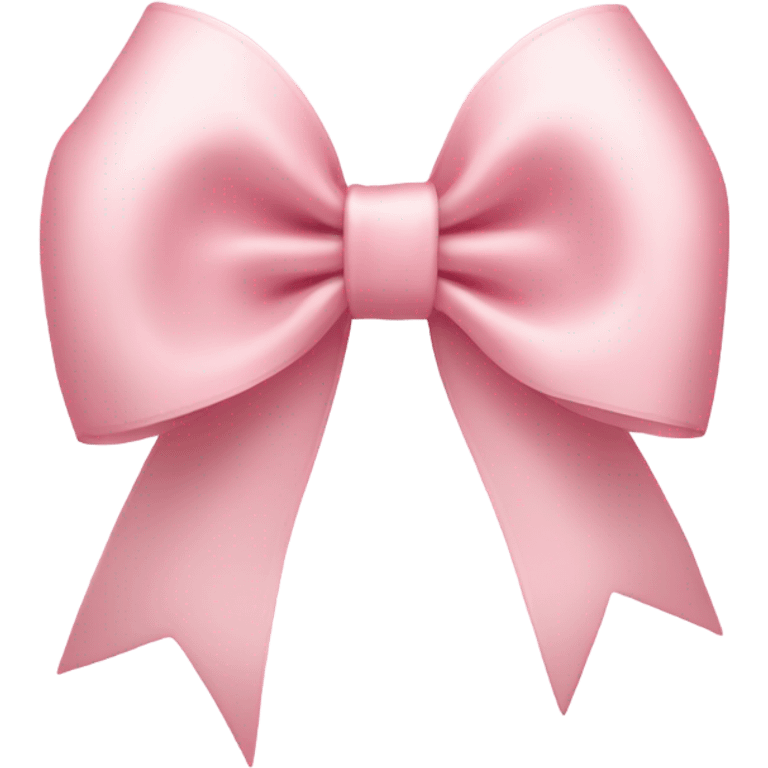 light pink ribbon bow emoji