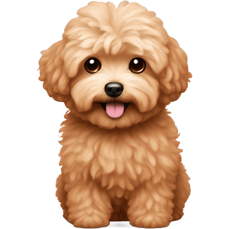 Shaggy light slightly red maltipoo emoji